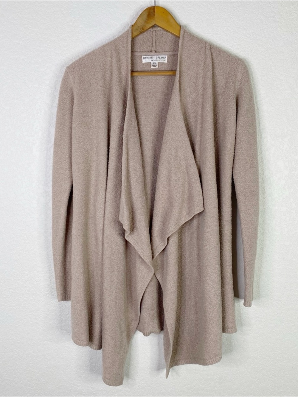 Barefoot Dreams Pink Cozy Chic Lite Island Wrap Cardigan Sweater